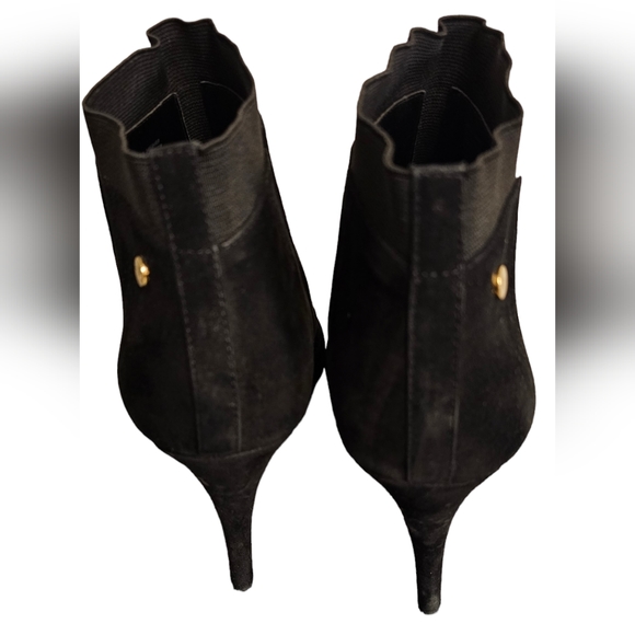 Calvin Klein. Women's Suede Ankle Boots. Black. Size 11. - Picture 3 of 6